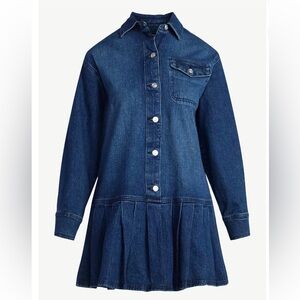 Denim Button-Up Dress